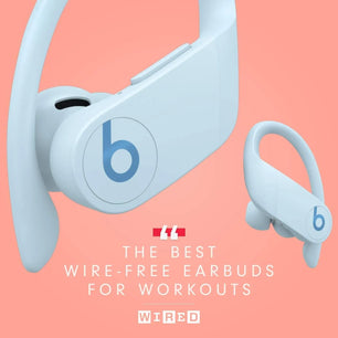 Powerbeats Pro Wireless Earbuds - Apple H1 Headphone Chip, Class 1 Bluetooth Headphones, 9 Hours of Listening Time, Sweat Resistant, Built-In Microphone - Glacier Blue