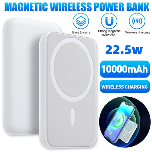 10000Mah/5000Mah Magnetic Wireless Charger Power Bank Battery Pack for Iphone 15/14/13/12, 22.5W Wireless Charging Compact and Portable, Digital Display,Without Charging Cable, New Year